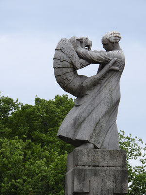 Skulptur im Vigeland Skulpturenpark