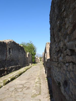 in den Straßen von Pompeji