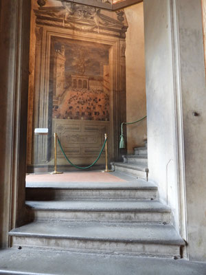 Weg zum 1ten Stock des Palazzo Vecchio