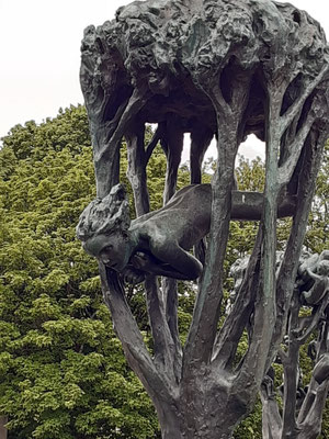 Skulptur im Vigeland Skulpturenpark