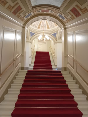 Treppenaufgang in der Semperoper