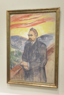 Ach ne, Munch hat sich nicht nur selbst porträtiert, sondern auch, genau, Herrn Nietzsche