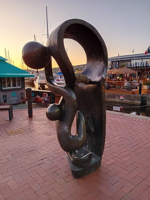 Skulptur an der Waterfront, Südafrika