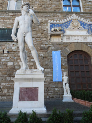 David-Kopie vor dem Palazzo Vecchio