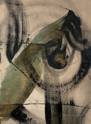 'o.live' 2024. mixed media on linen. 69x89cm