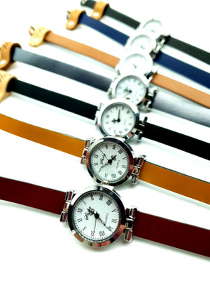 Montre cuir double tour
