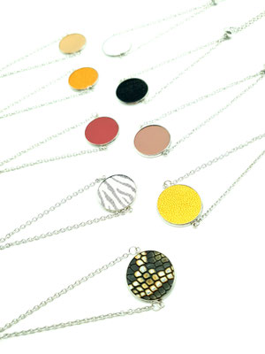 Bracelet Cabochon cuir 