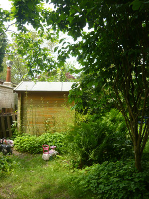 La cabane de jardin.