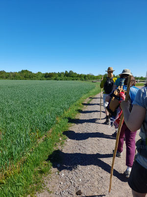 Während der Pilgerwanderung.