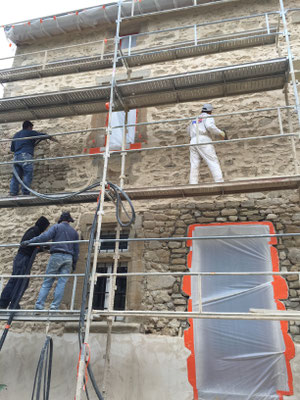 Maison-Ordek, façade, isolation thermique, joints de pierres, Péage Roussillon