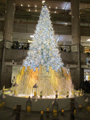 ランドマークタワーのクリスマスツリー