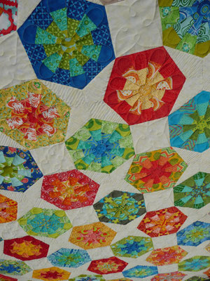 Detail vom Hexagonquilt