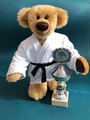 Bär 35 cm groß für einen begeisterten Judo Sportler