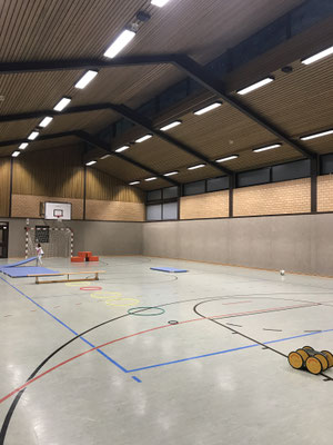 Die Mehrzweckhalle in Aktion.