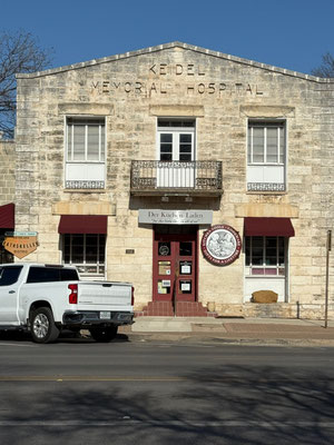 Das Krankenhaus der Famile Keidel in Fredericksburg. Ihnen gehörte auch die Apotheke
