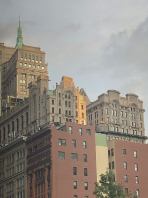 Ich mag diese unterschiedlichen Höhen und Stile der Architektur in New York