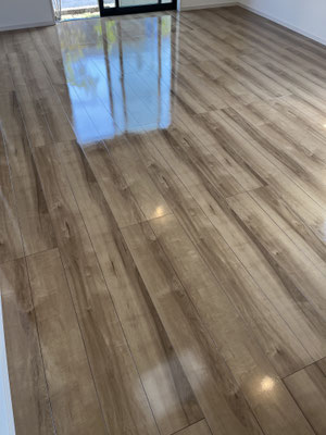 与那原町UVフロアコーティング