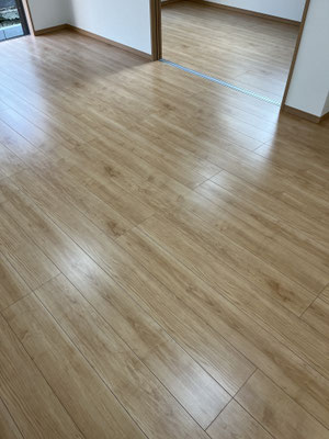 うるま市ガラスフロアコーティング