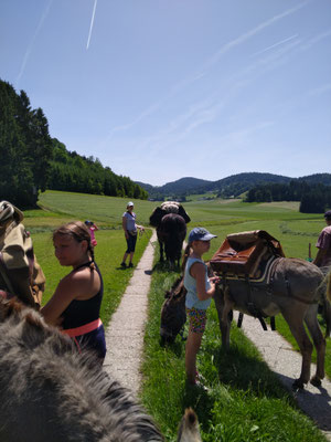 Wiedermal eine kurze Fresspause für die Tiere und Trinkpause für die Menschen.