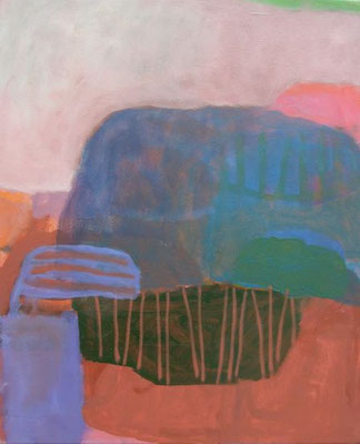 Gefüge 63, 2020, Acryl auf Leinwand, 55 x 45 cm