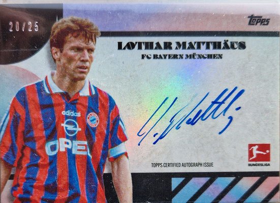 Platinum Curated On Card Auto - Lothar Matthäus - FC Bayern München - 20/25
