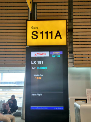 Abflug vom neuen Aussenterminal...