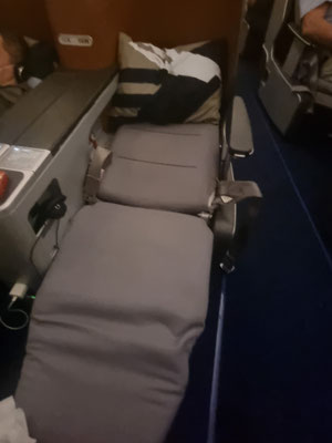 Das Bett für die Nacht...