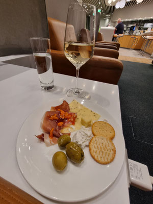 ...Mit kleinem Snack