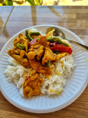Von Ann gekocht: Spicy Chicken mit Reis
