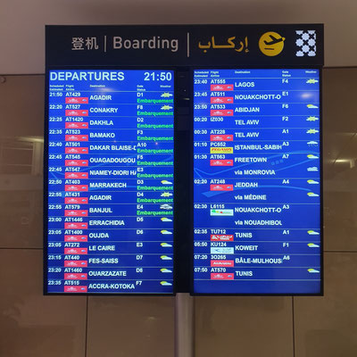 Casablanca Marocco - scalo tecnico destinazione finale ACCRA (Ghana)