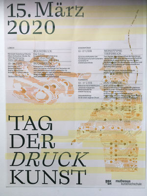 Plakatentwurf zum Drucktag auf der Carlshöhe