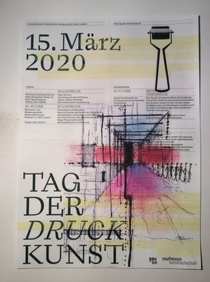 Plakatentwurf zum Drucktag auf der Carlshöhe