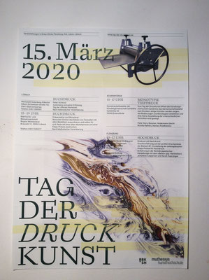 Plakatentwurf zum Drucktag auf der Carlshöhe