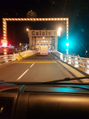 Fähre Calais nach Dover morgens um 5 Uhr