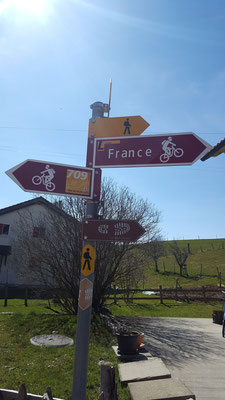 Die Tour führt entlang der französischen Grenze