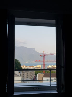 Hotelaussicht in Vevey