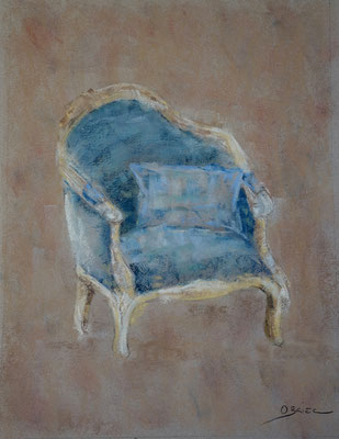 fauteuil Voltaire - pastel - 40x30