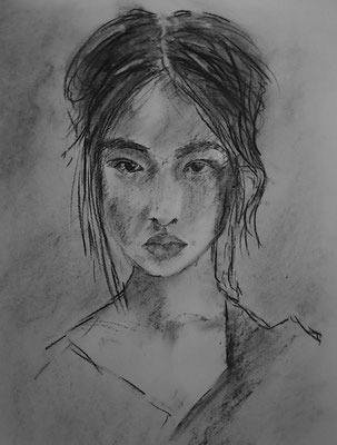 fusain - 50x40