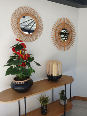 Aménagement de la véranda, détail de la déco