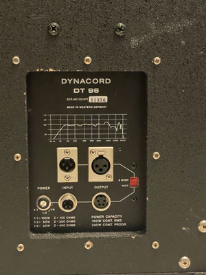 Dynacord DT 96 Detail Anschlussklemmen