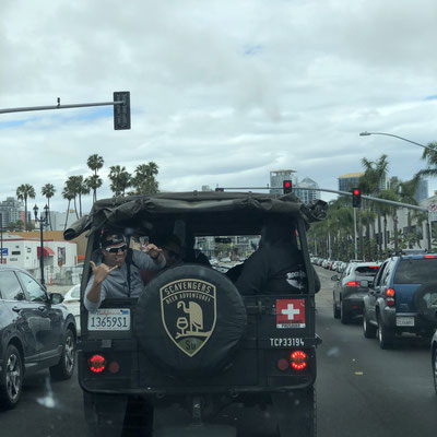 Pinzgauer in Downtown SD....sehen wir zum ersten Mal!