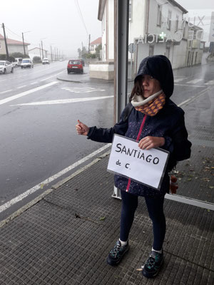 En stop vers Saint-Jacques de Compostelle.