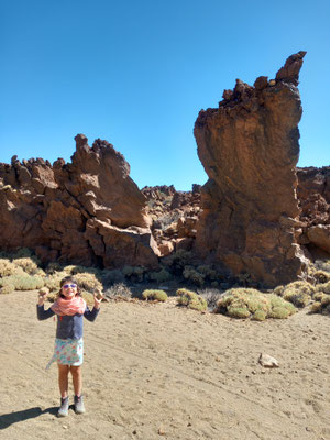 Au pied du volcan Teide.