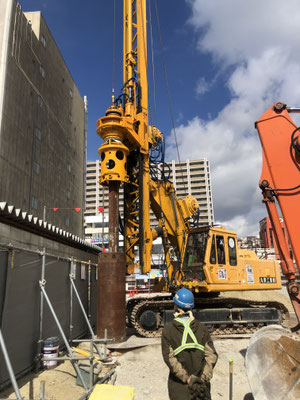 隣地境界までかなり接近して施工できる