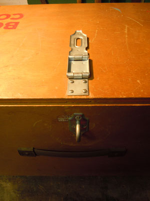 The ugly non-original lock had to go of course.