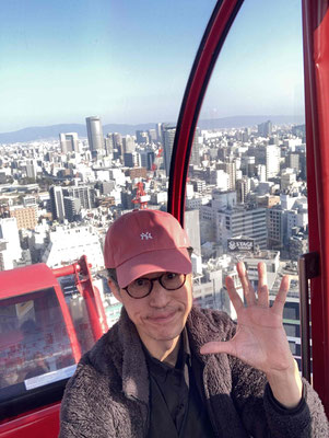 梅田のHEP FIVEの観覧車より