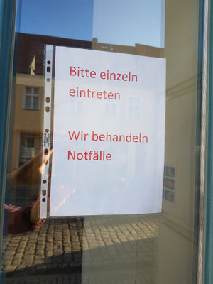 Notbetrieb im MVZ Herzberg 