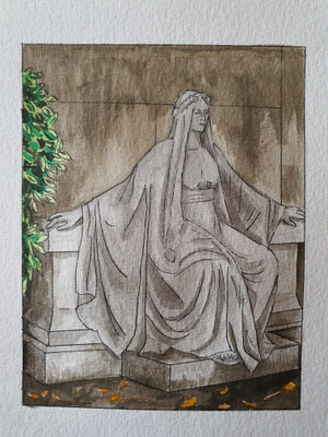 05.07.20, Melatenfriedhof, 17x24 cm