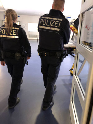 Auch schon mal mit der Polizei unterwegs