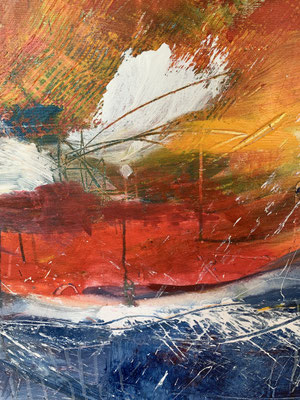 detail orange weiß